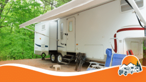 how to clean the underside of a camper awning