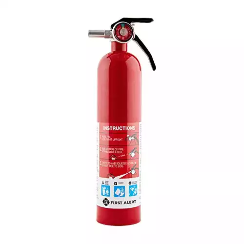 First Alert HOME1 Rechargeable Standard Home Fire Extinguisher UL Rated 1-A:10-B:C
