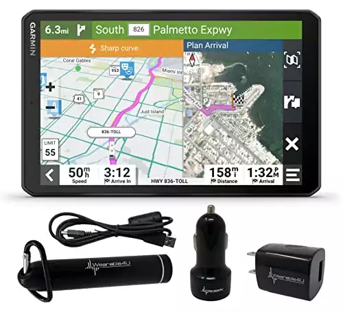 Garmin RV 895 GPS Navigator, Large, Easy-to-Read 8”, Custom RV Routing